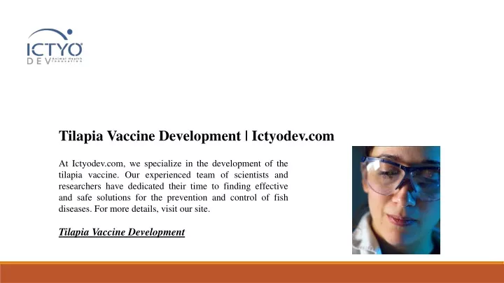 tilapia vaccine development ictyodev com