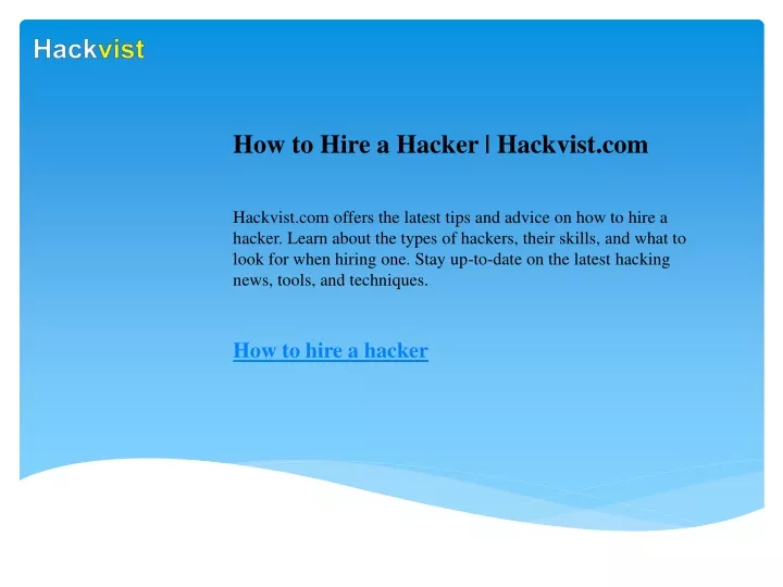 how to hire a hacker hackvist com hackvist