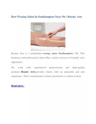 best waxing salon in southampton near me beauty