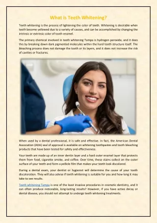 what is teeth whitening