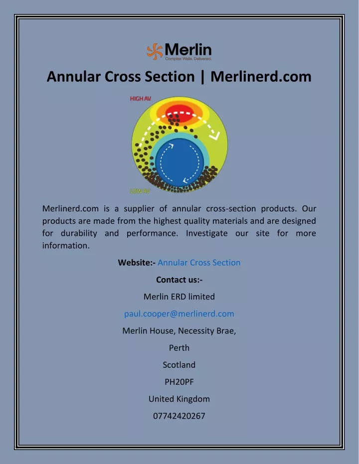 annular cross section merlinerd com