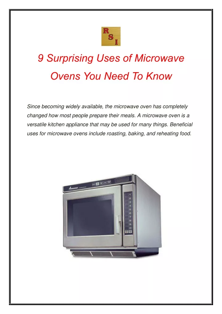 9 surprising uses of microwave