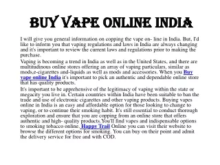 Buy vape online india