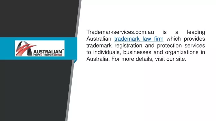 trademarkservices com au is a leading australian