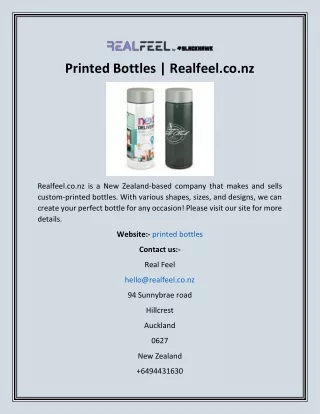 printed bottles realfeel co nz