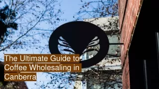 The Ultimate Guide to Coffee Wholesaling in Canberra