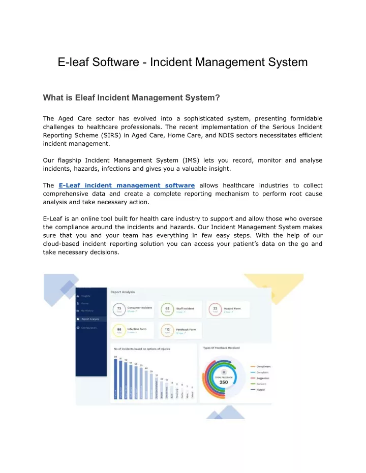 e leaf software incident management system