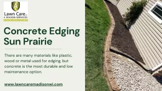 Concrete Edging Sun Prairie | A  Lawn Care