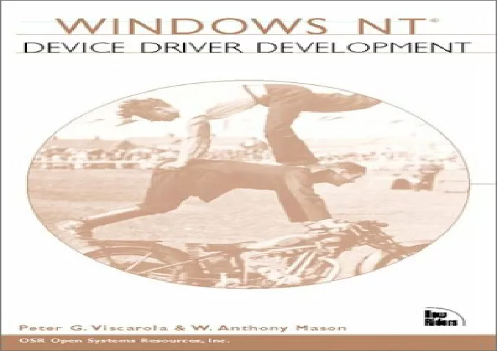 pdf book windows nt device driver development