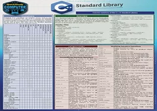 download C   Standard Library: A Quickstudy Laminated Reference Guide full