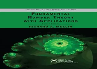download Fundamental Number Theory with Applications (Discrete Mathematics and I