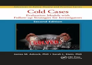 (PDF BOOK) Cold Cases (Advances in Police Theory and Practice) ipad