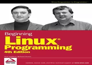 read pdf beginning linux programming 4th edition