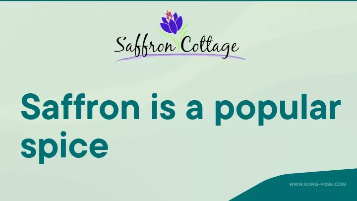 saffron is a popular spice