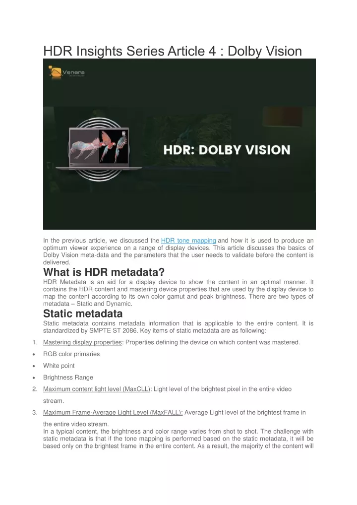 hdr insights series article 4 dolby vision