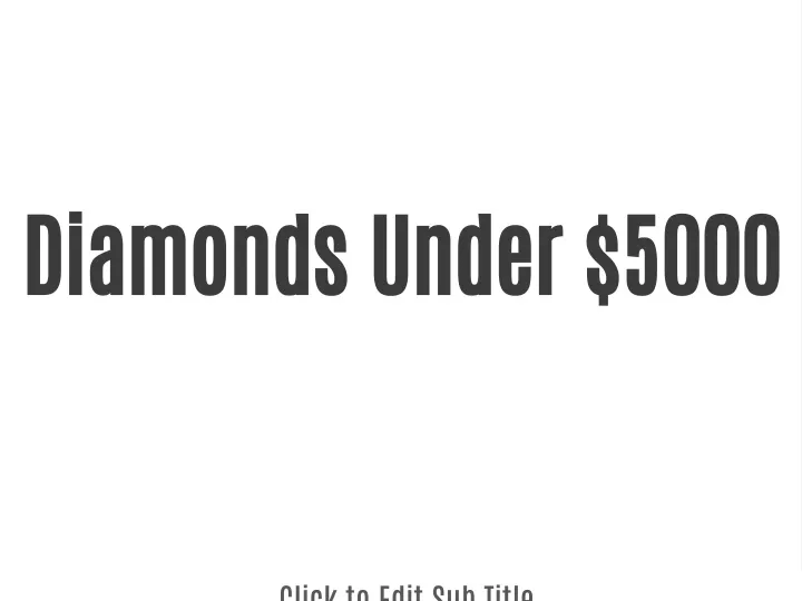 diamonds under 5000