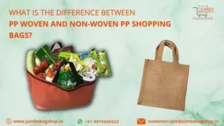 What is the Difference Between PP Woven and NonWoven PP Shopping Bags