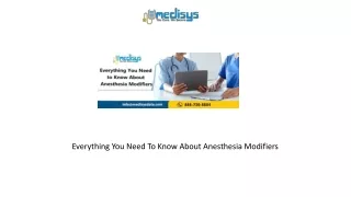 everything you need to know about anesthesia