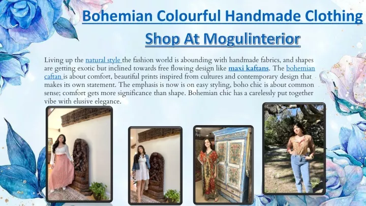 bohemian colourful handmade clothing