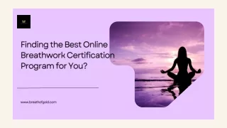 Finding the Best Online Breathwork Certification Program for You