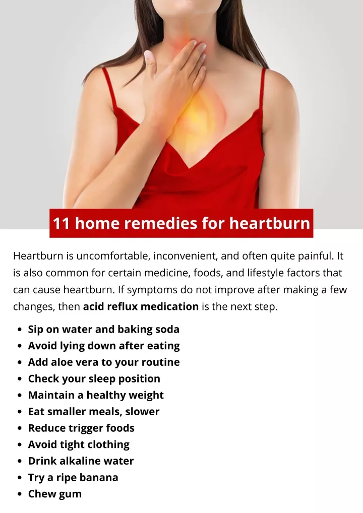 11 home remedies for heartburn