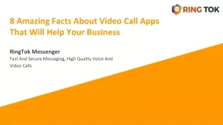 8 Amazing Facts About Video Call Apps That Will Help Your Business