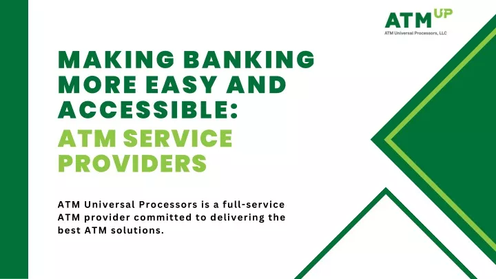 making banking more easy and accessible