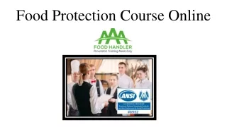 Food Protection Course Online