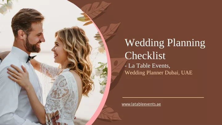 wedding planning checklist la table events wedding planner dubai uae