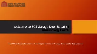 Professional Service of Garage Door Cable Replacement