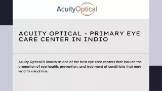 acuity optical primary eye care center in indio