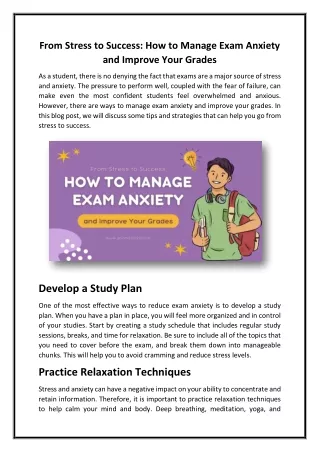 from stress to success how to manage exam anxiety