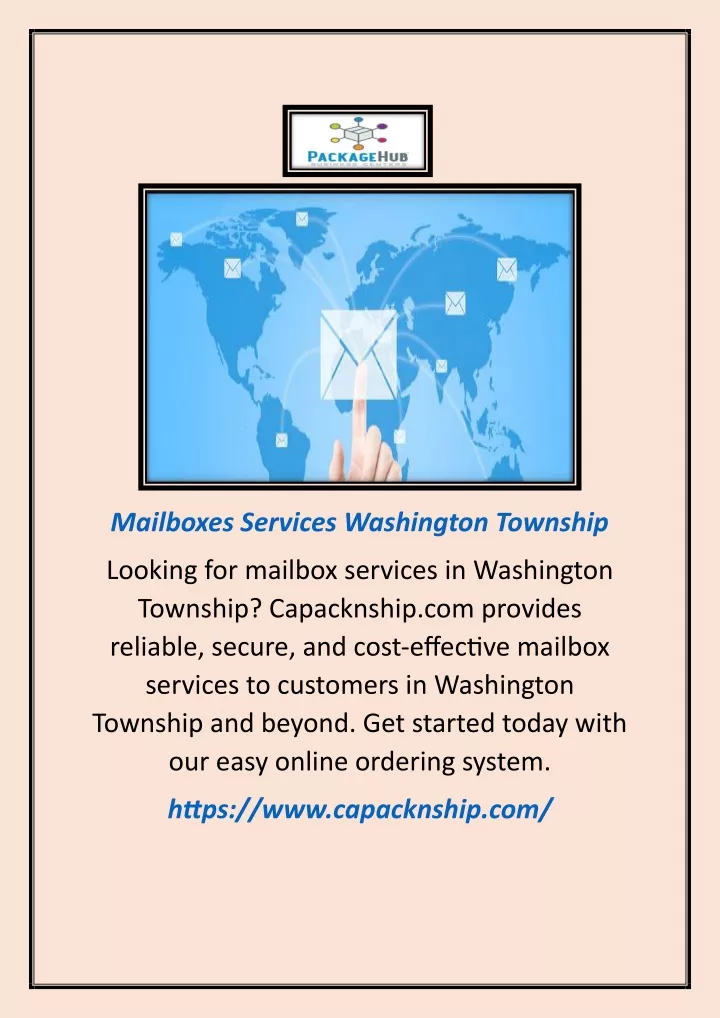mailboxes services washington township