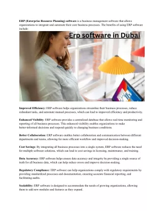 erp enterprise resource planning software