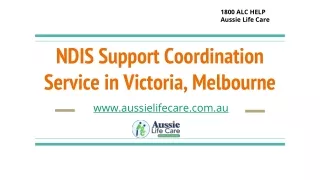 NDIS Support Coordination Service in Victoria, Melbourne, TAS, QLD