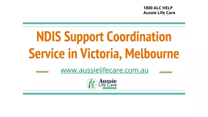 ndis support coordination service in victoria melbourne