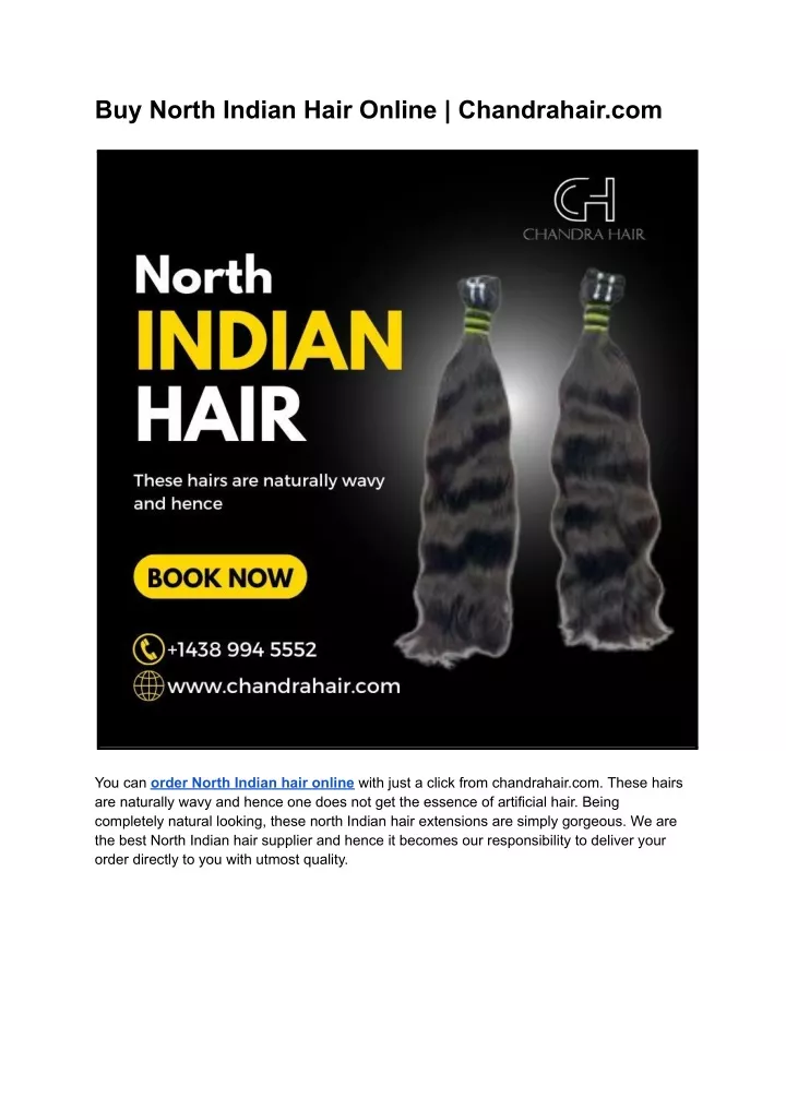 buy north indian hair online chandrahair com