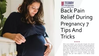 Back Pain Relief During Pregnancy 7 Tips And Tricks