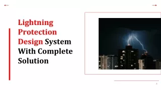 Lightning Protection Design System With Complete Solution