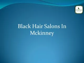 Black Hair Salons In Mckinney