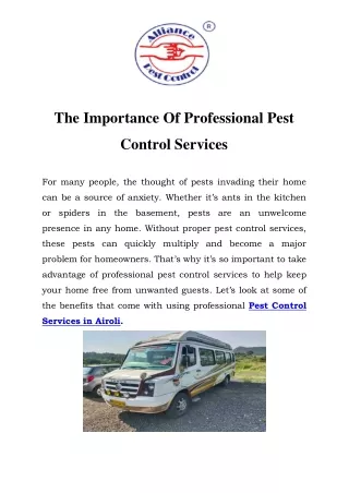Pest Control Services in Airoli Call-9833024667