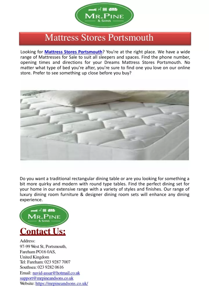 mattress stores portsmouth