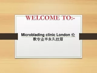 welcome to