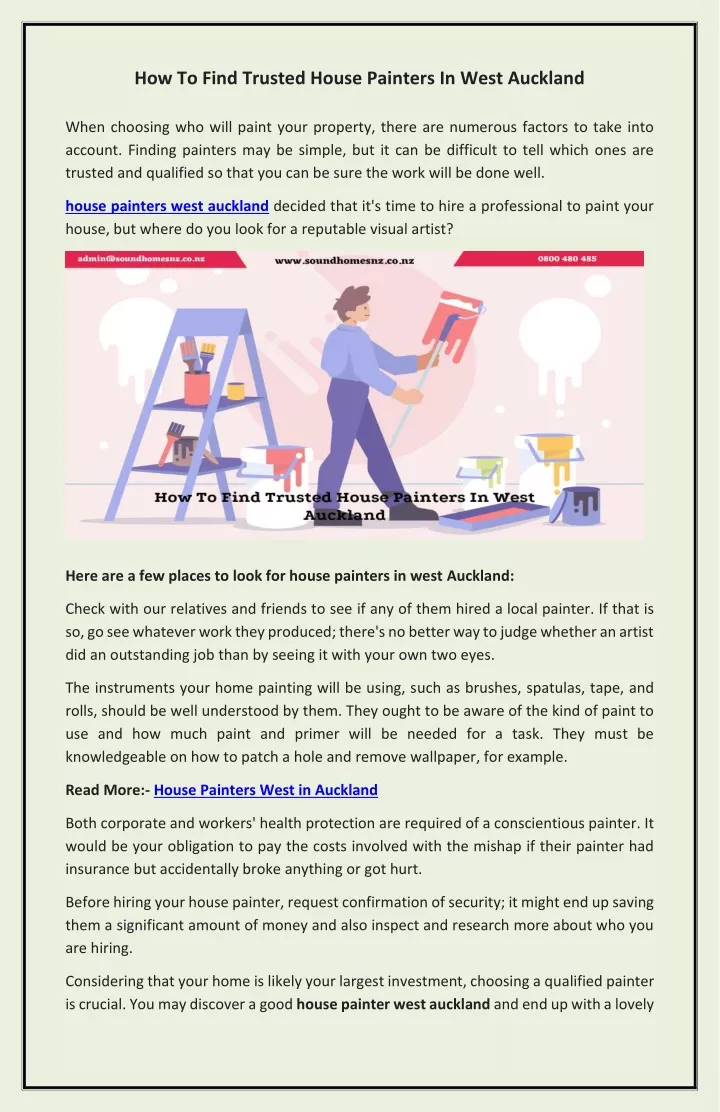 how to find trusted house painters in west