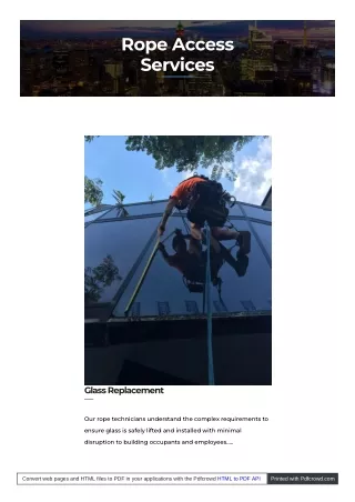 rope access services