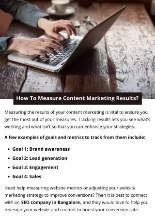 how to measure content marketing results
