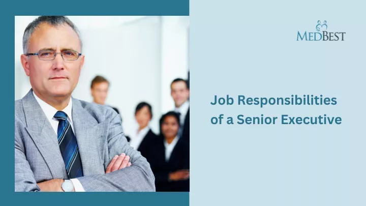job responsibilities of a senior executive