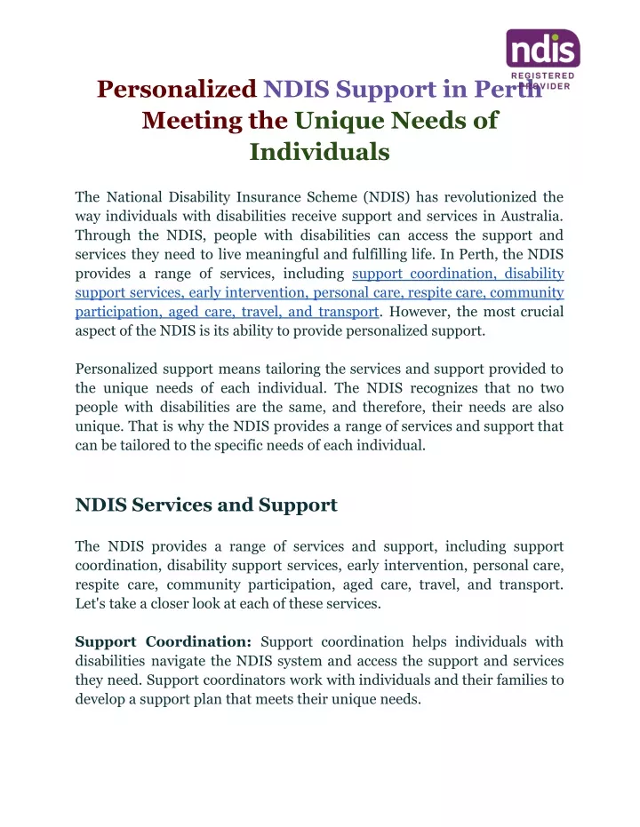 personalized ndis support in perth meeting