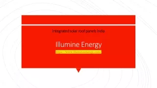 Integrated solar roof panels India