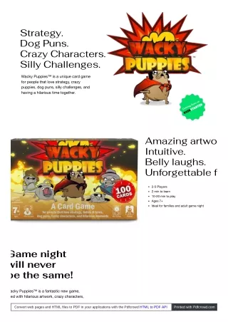 strategy dog puns crazy characters silly